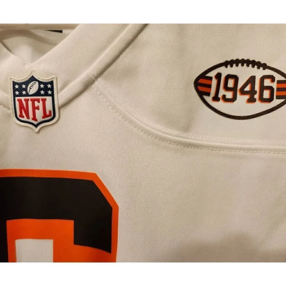 NFL Nike Cleveland Browns Jersey Women’s XLarge White #6 Baker Mayfield Nike On